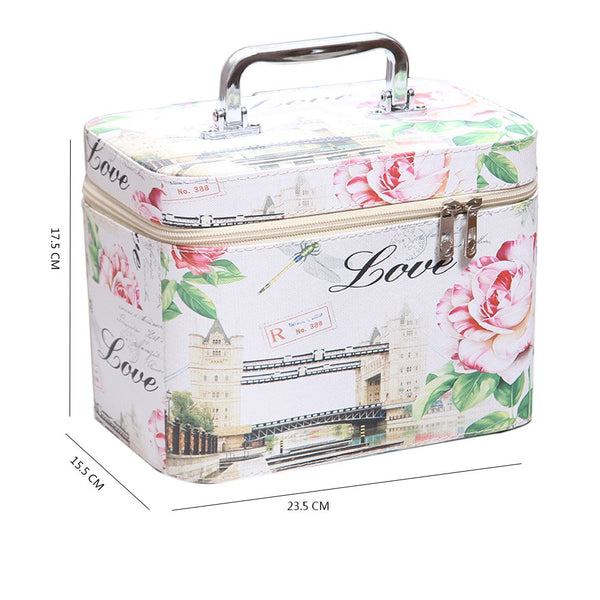 Multication Cosmetic Bags Portable Large Capacity Travel Bag Fashion Floral Toiletries Bag Organizer
