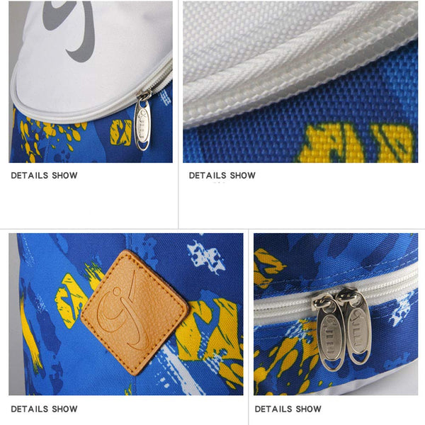 Waterproof Badminton Racket Bag,Tennis Racquet Bag,Single Shoulder Racket Bag, Multicolor Rose