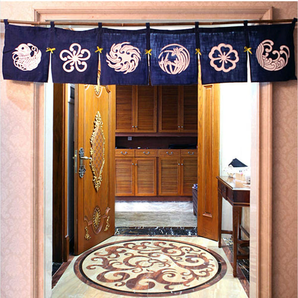 Japanese Style Curtains Sushi Restaurant Banner Decoration Door Hallway Hanging Curtains Divider-S601