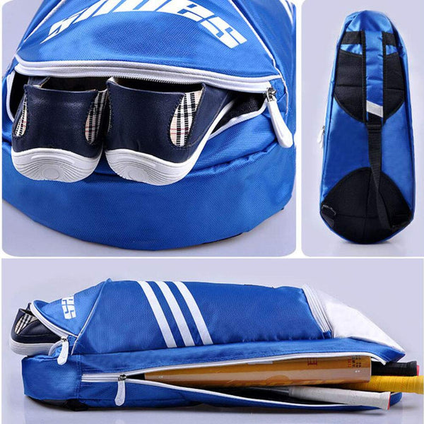 Waterproof Badminton Racket Bag,Tennis Racquet Bag,Single Shoulder Racket Bag, Blue