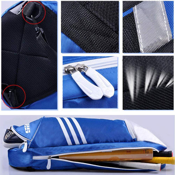 Waterproof Badminton Racket Bag,Tennis Racquet Bag,Single Shoulder Racket Bag, Blue