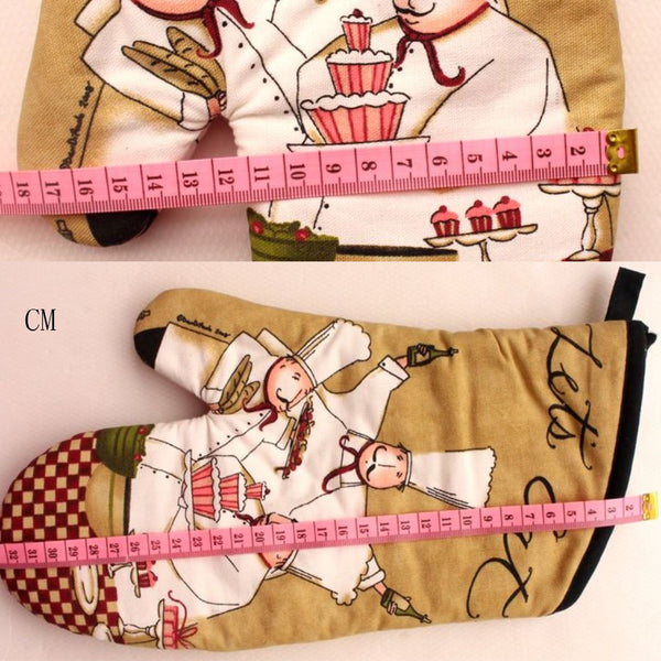 Lanburch Set of 2 Oven Mitts Heat Resistant Kitchen Gloves Oven Gloves Potholders Crabs