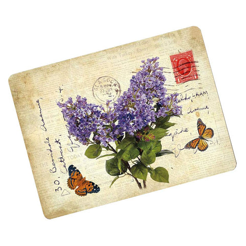 1PCS Vintage Cork Placemats Hardboard Placemats Durable Waterproof Heat Resistant Placemat, Violet
