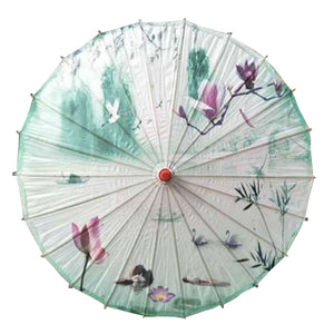 Handmade Chinese/Japanese Style Vintage Paper Umbrella Parasol 33-Inch Landscape